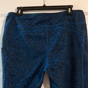 Lucy Blue/Black Geometric Print Leggings XL